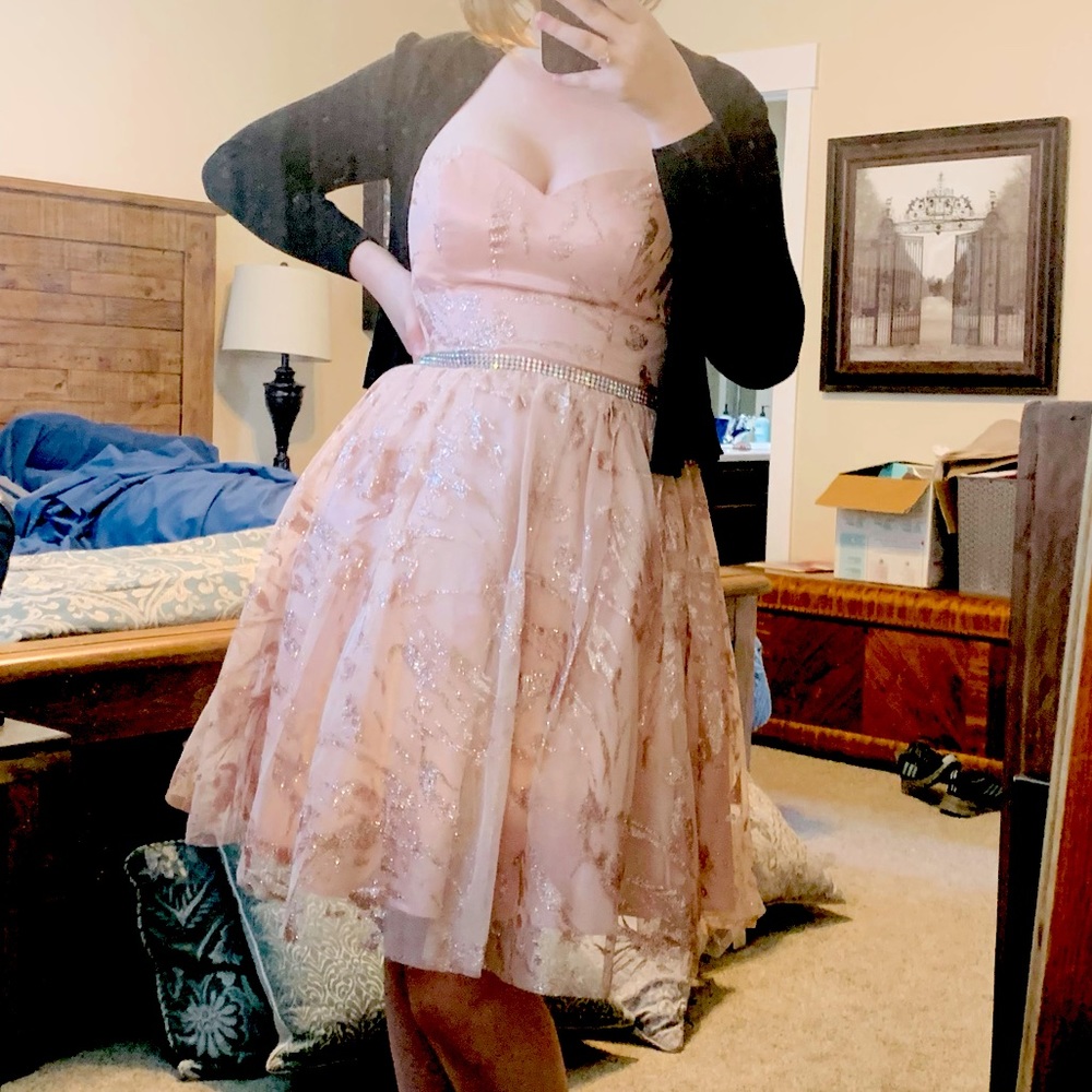 Semi formal strapless dress